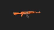Orange AKM skin in BGMI and PUBG Mobile (Image via Krafton)